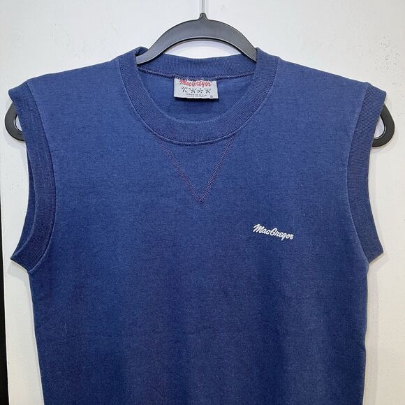 Vintage Men’s MacGregor Sleeveless Sweatshirt Muscle Tank Size Small - Picture 2 of 5